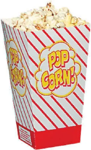 Gold Medal Bright Red-Orange Popcorn Scoop Boxes, 0.8 oz Each (500-Count)