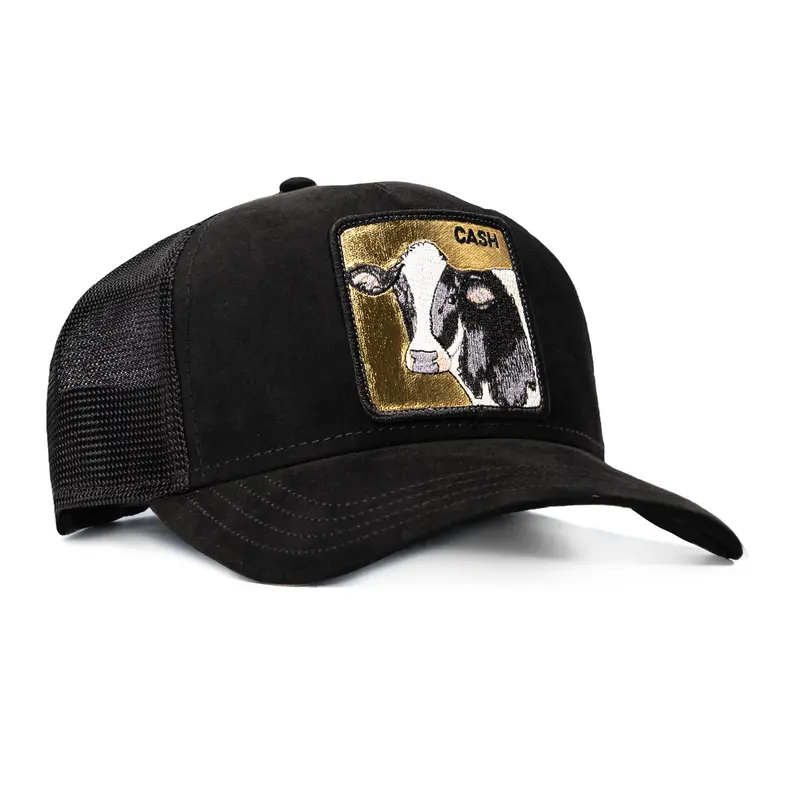 Goorin Bros Golden Cash Cow Trucker Snapback – Black