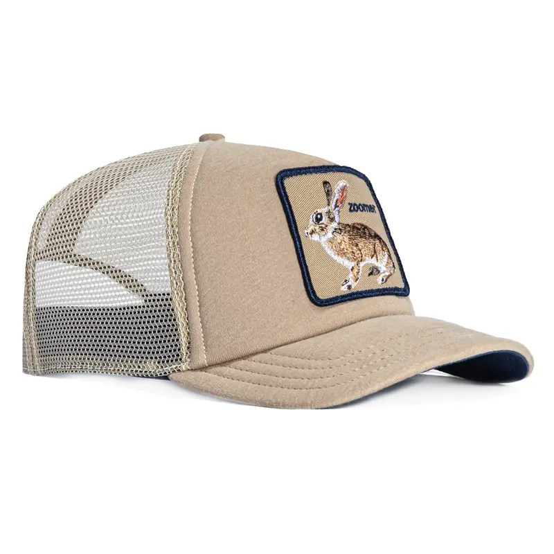Goorin Bros Ok Zoomer Youth Trucker Snapback – Tan Adjustable Hat