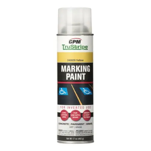 GPM TruStripe INVMRK-10 Yellow Inverted Marking Paint – 17 oz Can (Pack of 2)