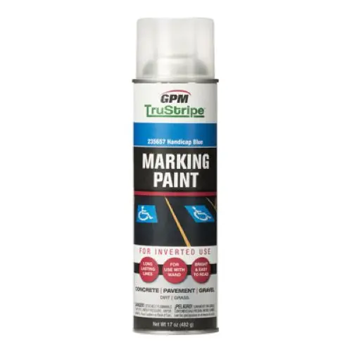 GPM TruStripe INVMRK-17 Handicap Blue Inverted Marking Paint – 17 oz Can (Pack of 3)