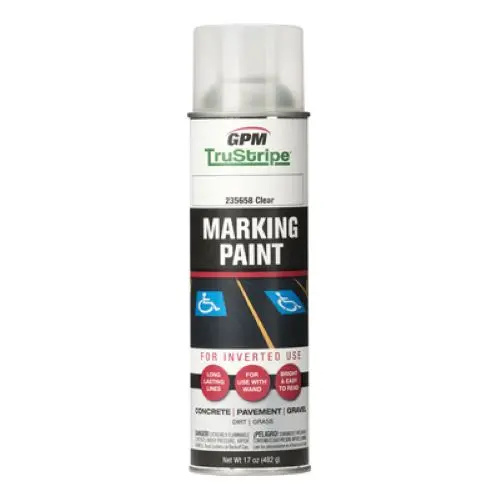 GPM TruStripe INVMRK-18 Clear Inverted Marking Paint – 17 oz Can (Case of 24)