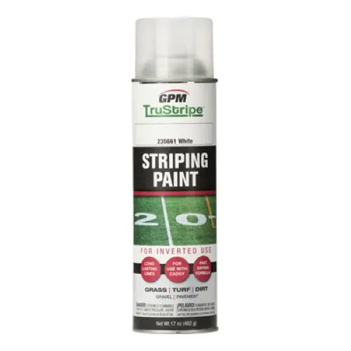 GPM TruStripe White Inverted Striping Paint – 17 oz Can (Case of 6)