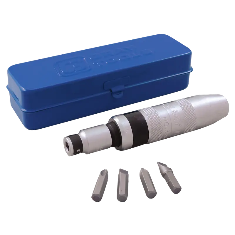 Gray Tools 6-Piece 1/2-Inch Drive Impact Socket Set – Heavy-Duty Metric & SAE Impact Driver Kit