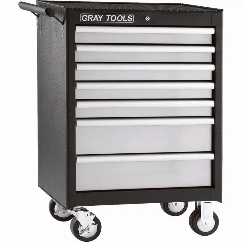 Gray Tools Marquis Series 7-Drawer Mobile Tool Cabinet – Compact Storage Solution (99507SB)