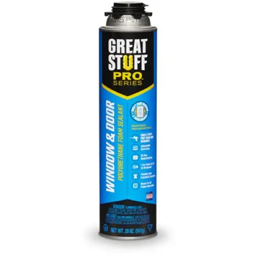 Great Stuff Pro Series Window & Door Foam Sealant – 20 oz Cans (Pack of 4)