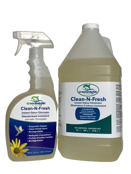 Green Dolphin Clean-N-Fresh Enzymatic Odor Eliminator for Fabrics & Surfaces – GD-CNF