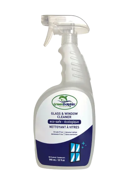 Green Dolphin Glass & Window Cleaner – Streak-Free, Fast-Drying Formula (GD-GWC)