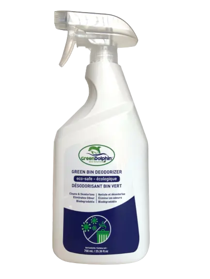 Green Dolphin Green Bin Deodorizer – 750 mL Odor-Control Formula for Waste Containers (GD-GBD)