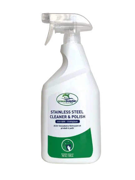 Green Dolphin Stainless Steel Cleaner & Polish – 750 mL Bottle, Case of 12 (GD-SSCP)