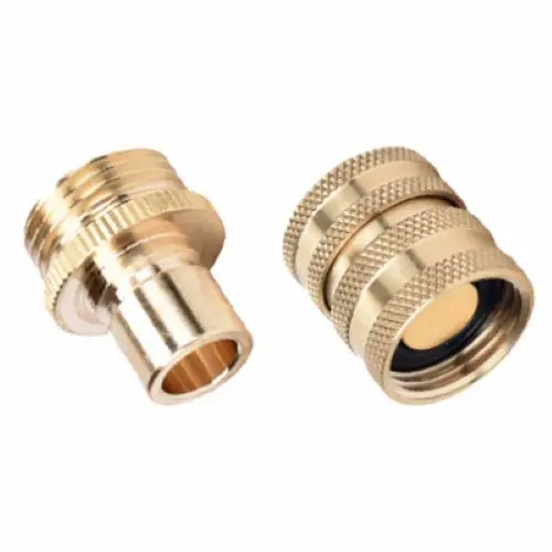 Green Thumb 09QCGT Solid Brass Garden Hose Quick-Connect Fitting Set – 36-Piece Male and Female Kit