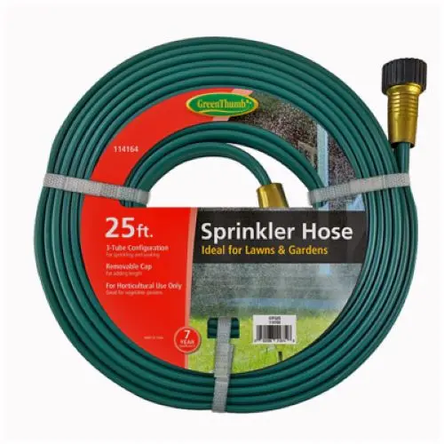 Green Thumb GTFS25 25-Foot 3-Tube Vinyl Soaker Hose (Single Unit)