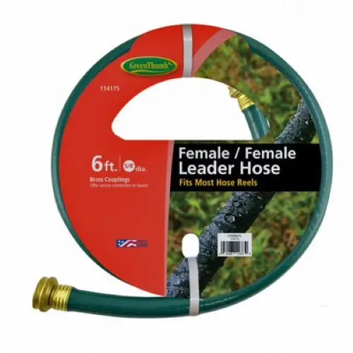 Green Thumb GTREM6FFL 6-Foot 5/8-Inch Female-to-Female Leader Hose for Reels (Case of 12)