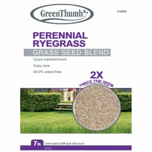 Green Thumb GVPRG7 Perennial Ryegrass Seed Blend – 7 LB Bag (5 Bags)