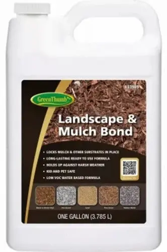 Green Thumb Landscape & Mulch Bonding Agent – 1 Gallon Adhesive