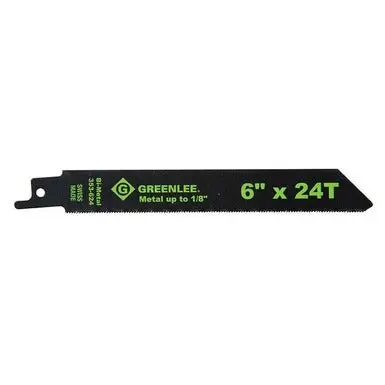 Greenlee 353-624 Reciprocating Saw Blade – 6″ x 24T (5-Pack)
