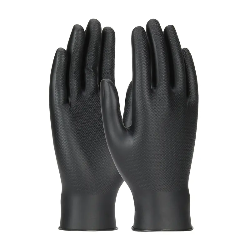 Grippaz® Skins Nitrile Gloves – Textured Fish-Scale Grip, 6-Mil Ambidextrous Fit