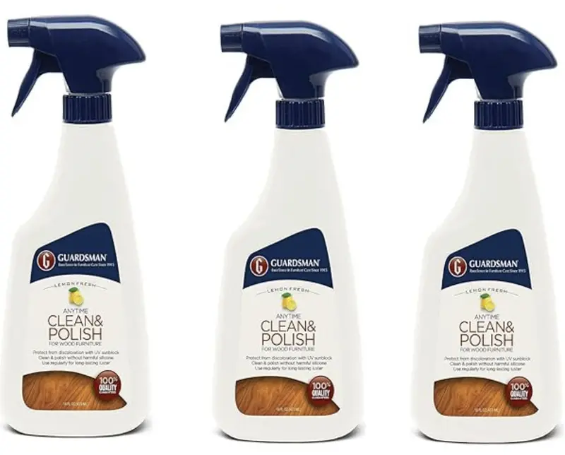 Guardsman Wax-Free Lemon-Scented Furniture Cleaner & Polish – 16 oz Bottle (Pack of 3)