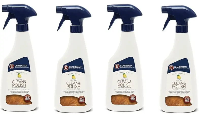 Guardsman Wax-Free Lemon-Scented Furniture Cleaner & Polish – 16 oz Bottle (Pack of 4)