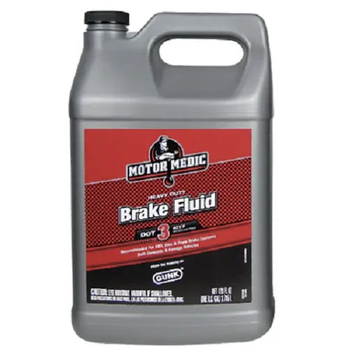 GUNK DOT 3 Brake Fluid – 1-Gallon Heavy-Duty Hydraulic Fluid