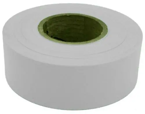 Hanson Bright White Vinyl Flagging Tape – 1-3/16″ x 300 ft, Pack of 24