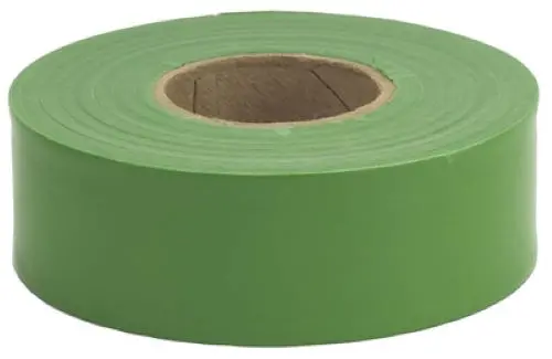 Hanson Green Vinyl Flagging Tape – 1-3/16″ x 300 ft, Pack of 24