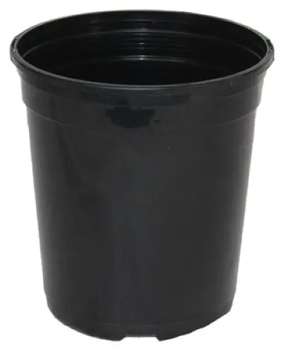 HC Companies #5 Nursery Planter Pot – 3.76-Gallon Black Plastic Grower Container (Case of 60)