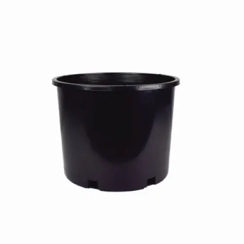 HC Companies #7 Nursery Planter Pot – 6.24-Gallon Black Plastic Grower Container (Case of 10)