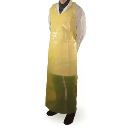 Heavy-Duty Disposable Polyethylene Apron – 61″ × 37″, Bulk Pack of 25