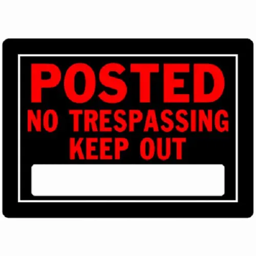 Hillman 10″ x 14″ Aluminum No Trespassing Sign – Value Pack (72)