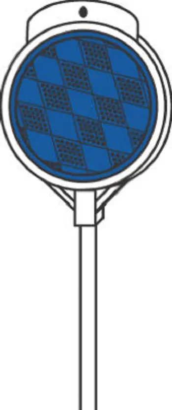 Hillman 48-Inch Blue Driveway Reflectors (Model 840072) – Pack of 20