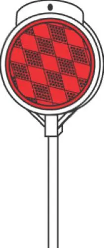 Hillman 48-Inch Red Fiberglass Driveway Marker Reflectors – Pack of 12