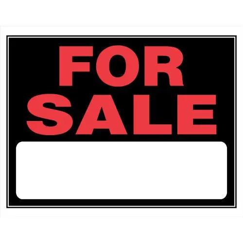 Hillman 840028 Jumbo Plastic For Sale Signs (15″ x 19″) – Pack of 18