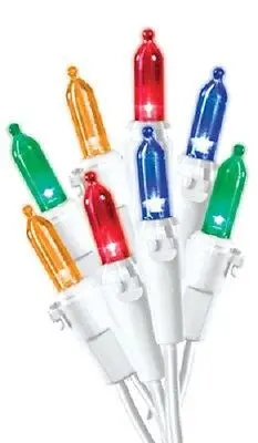 Holiday Wonderland 100-Bulb Multi-Color LED Mini Lights — Festive Light Set (Pack of 6)