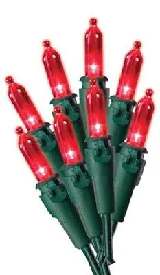 Holiday Wonderland 40843-88A Red Mini LED Christmas Light Sets – 100 Lights Each, 3-Pack