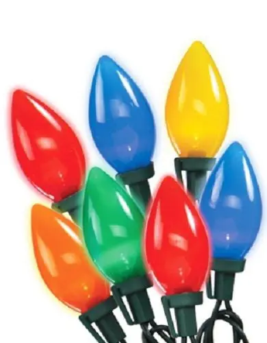Holiday Wonderland C9 LED Ceramic Christmas Lights (25-Count) – Set of 6