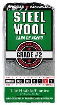 Homax #2 Medium-Coarse Steel Wool Pads – 12-Pack (12 Units)