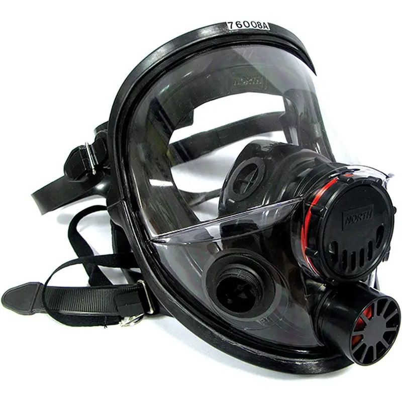 Honeywell 760008AS Full-Face Respirator – Medical-Grade Silicone Air-Purifying Mask (Small)