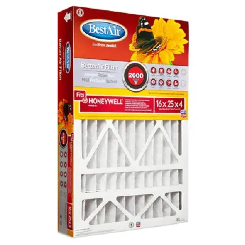 Honeywell HW1625-11R MERV 11 Pleated Air Filter – 16″ x 25″ x 4″, 1-Year Replacement, Pack of 3