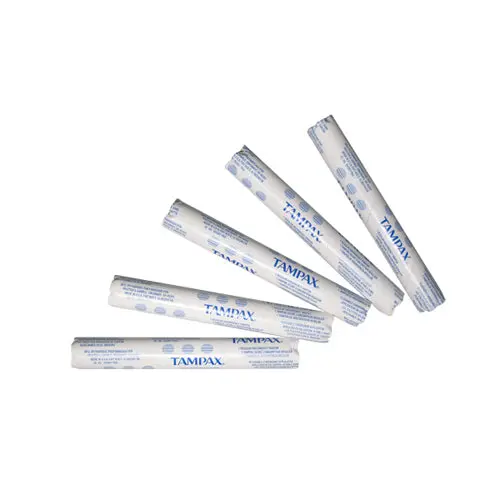 Hospeco Tampax Regular Absorbency Tampons – Case of 500, Model T-500