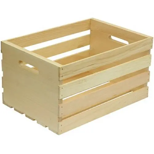 Houseworks Pallet Wood Crate – 18″L x 12.5″W x 9.5″H (Pack of 2)