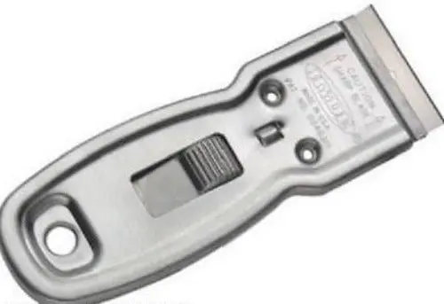 Hyde Tools 13050 Delta Heavy-Duty Glass Scraper with Single-Edge Razor Blade – Pack of 6