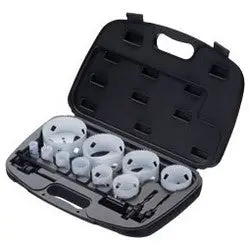 Ideal 14-Piece Bi-Metal Hole Saw Kit – Includes Arbors & Pilot Bits (36-501)