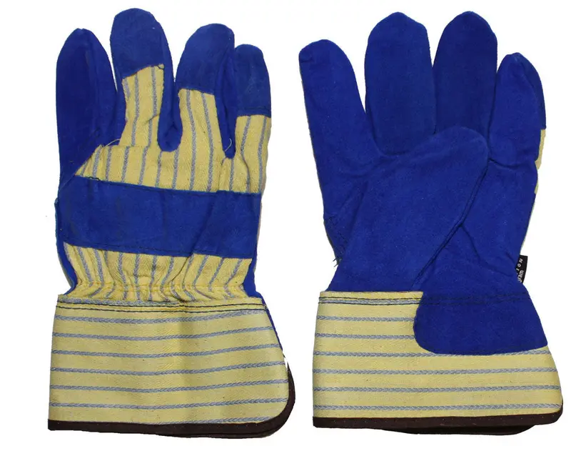 Insulated Cowhide Work Gloves – Tuff Grade Blue Fitter Style with 100g Thinsulate Lining