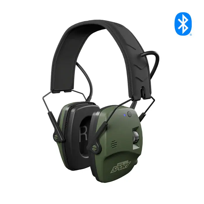 ISOtunes DEFY Slim Bluetooth Earmuffs – Lightweight Hearing Protection with Wireless Audio (IT-43)