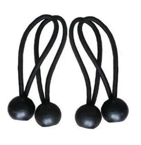 ITM 4-Pack 8-Inch Black Ball-End Bungee Cords – Bundle of 20
