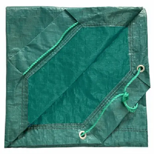 ITM 9 ft x 9 ft Green Leaf Hauler Yard Tarp (Pack of 4)