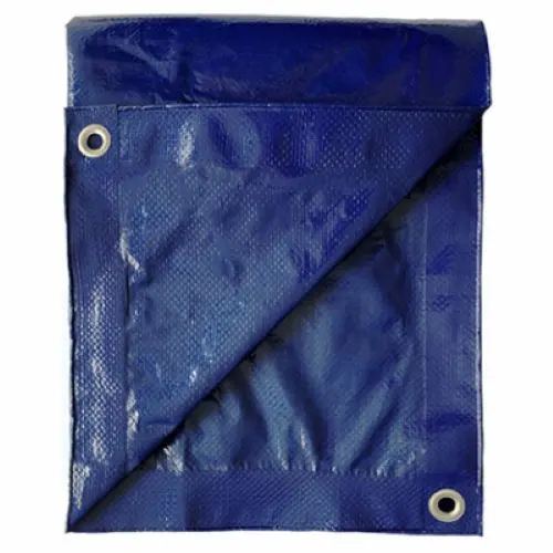 ITM MD-GT-BB-1620 Medium-Duty 16 ft × 20 ft Blue Poly Storage Tarp with Grommets — Pack of 2