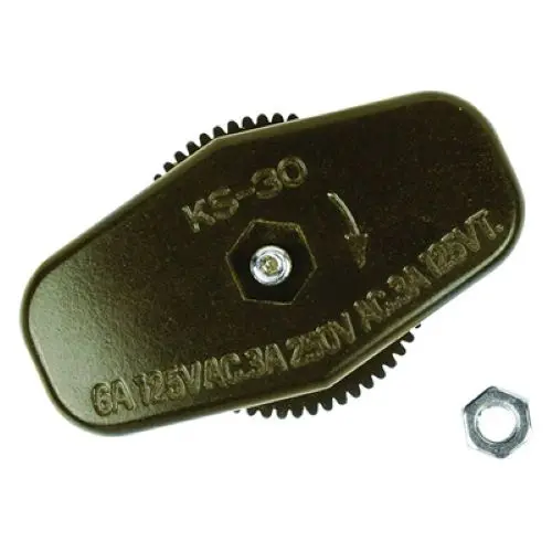 Jandorf Brown Lamp Cord Switch – Feed-Through On/Off Toggle for DIY Lighting