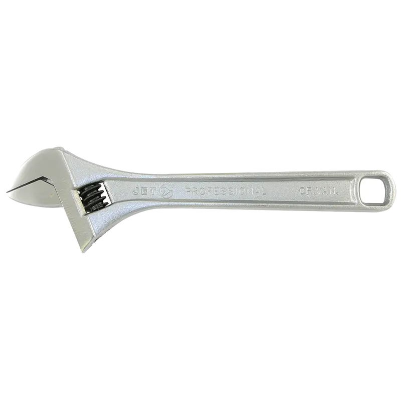 JET 10-Inch Professional Adjustable Wrench – Chrome Vanadium Steel – Model 711134